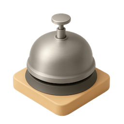 An icon representing a concierge's bell